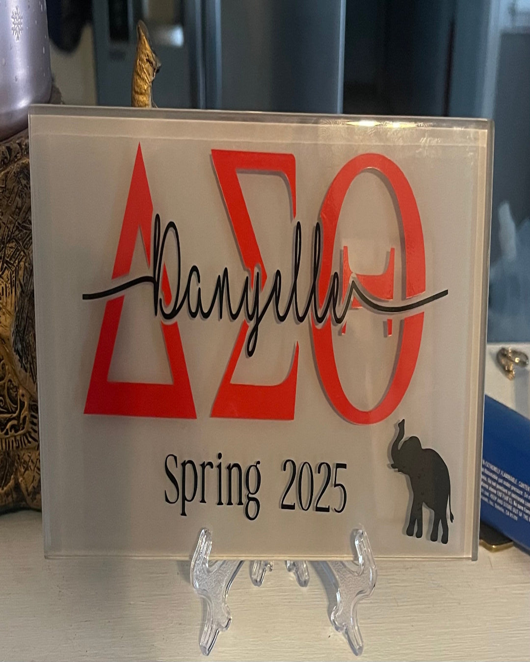 Personalized Greek Nameplate